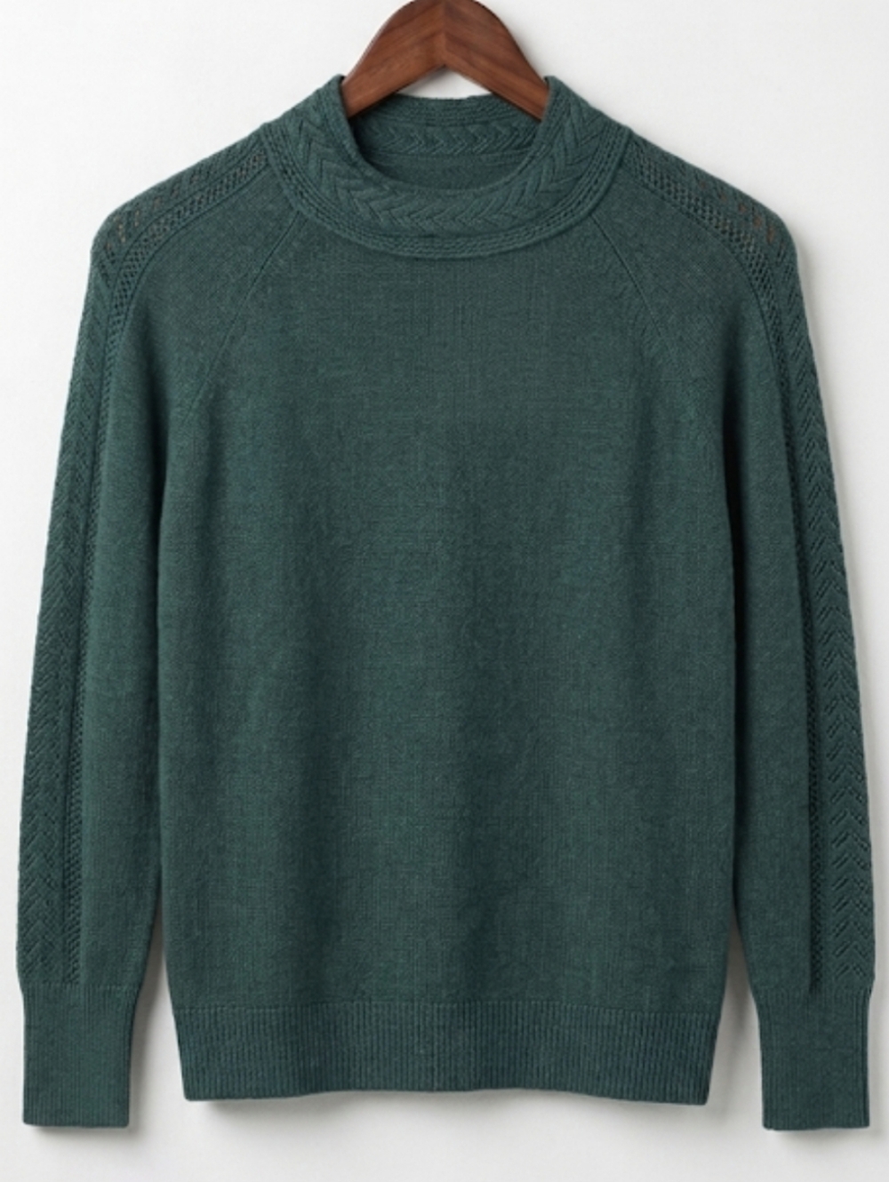 Banana Republic Lightweight Green Mock Knit Sweater XS